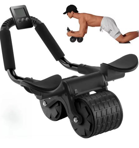 Aparelho Abdominal com Contador e Suporte para Celular AbRoller