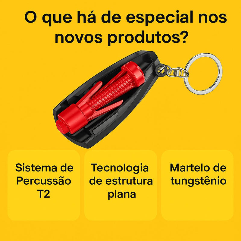 Martelo de Emergência para Carros AutoResQ Mini