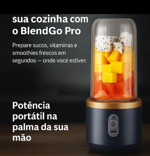 Liquidificador Portátil Recarregável por USB BlendGo Pro