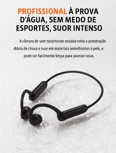 Fone de Ouvido de Condução Óssea BoneWave™