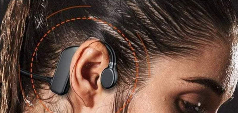Fone de Ouvido de Condução Óssea BoneWave™