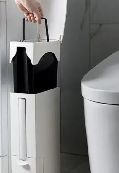 Lixo para Banheiro Compacto e Funcional CleanCore Duo