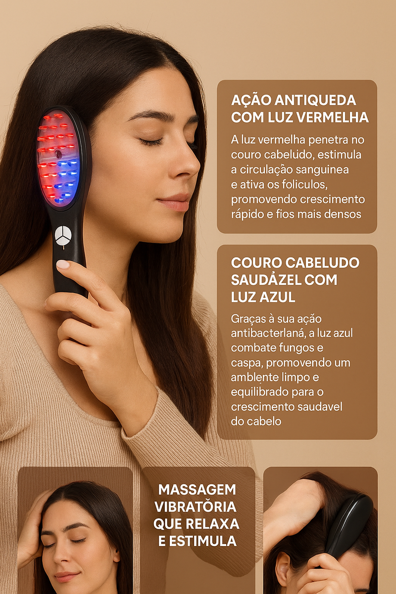 Escova Antiqueda à Laser HairBloom